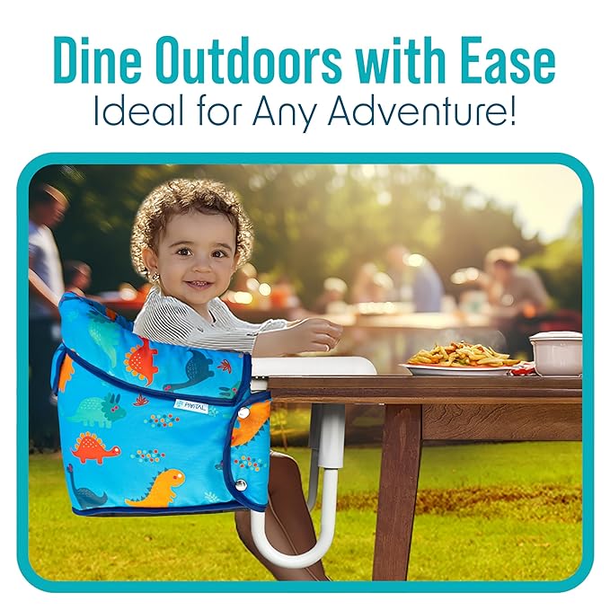 Portable Hook on High Chair for Baby & Travel Toddler from 6-36 Months ??Clip on Baby Seat for Table ??Fast Table Chair for Travel & Dining??Including Storage Bag - Blue