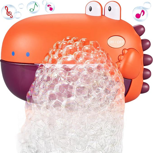 Grechi Dinosaur Bath Toys for Toddlers, Automatic Bubble Machine with 12 Children?™s Songs, Baby Bathtub Toys for Kids Age 1-3 5-7, Fun & Safe Bath Time Toys for Boys & Girls