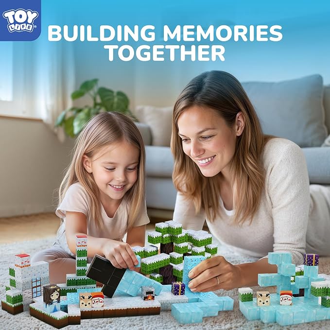 Magnetic Blocks, 154 Pcs Build Mine World Magnet Building Blocks Set for Kids Age 3+ Year Old Boys Girls, Magnetic Construction Building Toy for Toddler (154PCS Frozen Princess Castle)