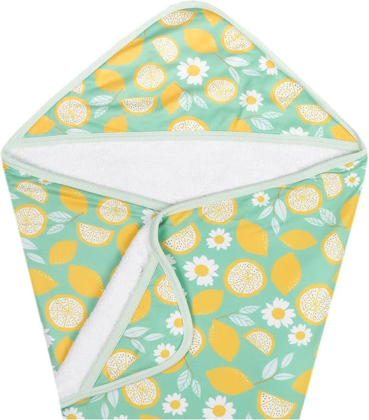 Copper Pearl Hooded Bath Towels Premium Knit/Terry Cloth Baby Towels with Hood, Pockets, and Cool Designs - Great to Gift and Make Bath Time Fun - Baby Bath Towel, Lemon
