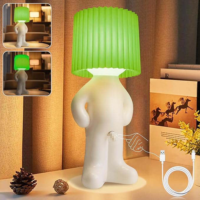 Christmas Birthday Gifts for Men Women, White Elephant Gifts for Adults, USB Rechargeable Night Light, Novelty Stuff Gag Gifts, Funny Anniversary Birthday Gifts for Men Women Him Her (Green)
