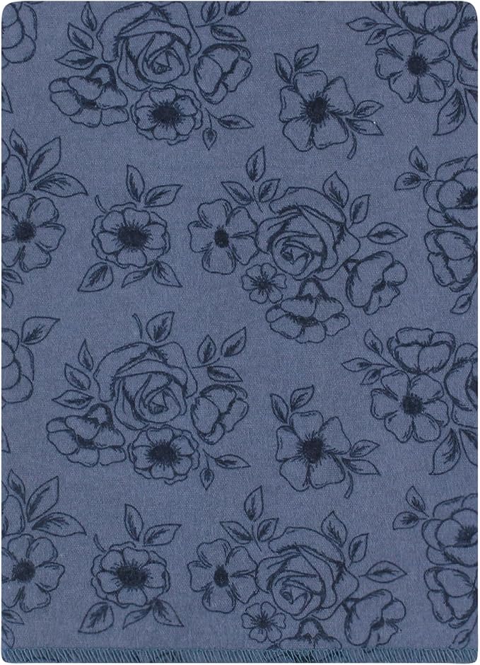 Hudson Baby Unisex Baby Cotton Flannel Burp Cloths Bundle, Dusty Rose Floral, One Size