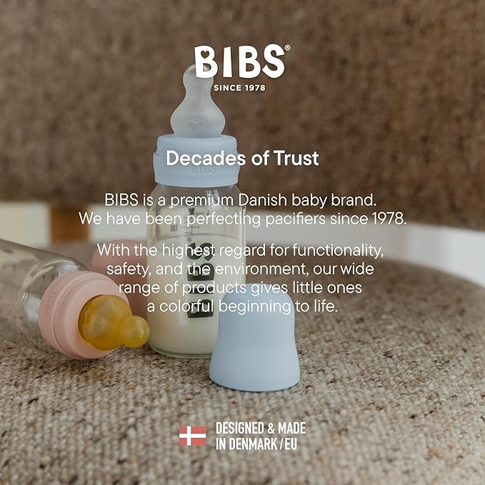 Bibs Baby Bottle 9 oz / 270 ml - BPA-Free, Dishwasher Safe - Compatible Bottle Sets (Sold Separately)