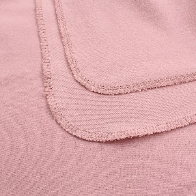 PESAAT Cotton Baby Swaddle Hat Set Newborn Infant Hats Receiving Blankets for Baby Boys Girls