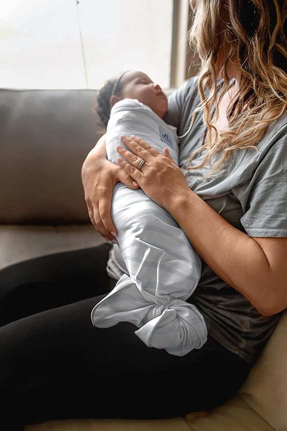 The Ollie Swaddle – Adjustable Baby Swaddle for Newborns | Pediatrician-Approved for Safe Sleep | Easy Closure | Arms-Out | Lightweight, Machine-Washable | Easy Diaper Access
