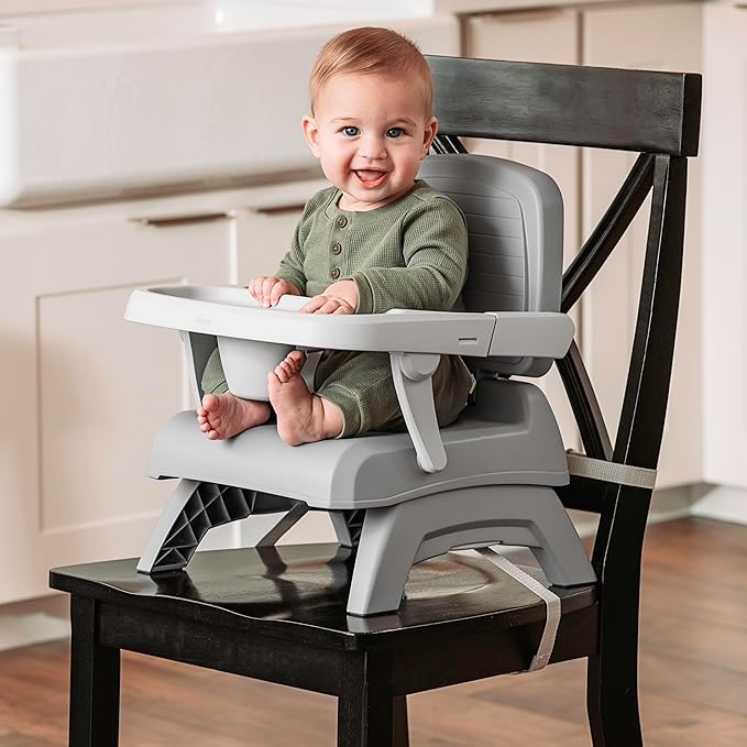 Chicco Bento Booster 3-in-1 Portable Booster Seat for Table, Feeding Seat and Toddler Chair for Babies and Toddlers, for Children up to 50 lbs., Lightweight, Compact Fold, Sage/Green