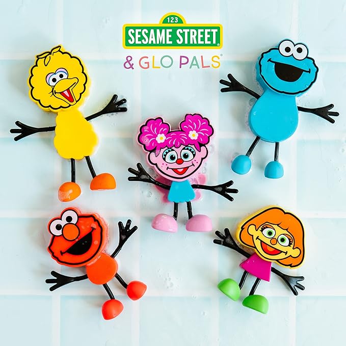 Glo Pals x Sesame Street Water-Activated Light-Up Cubes for Sensory Play (Elmo - Cubes Only) - Valentine Day Gift