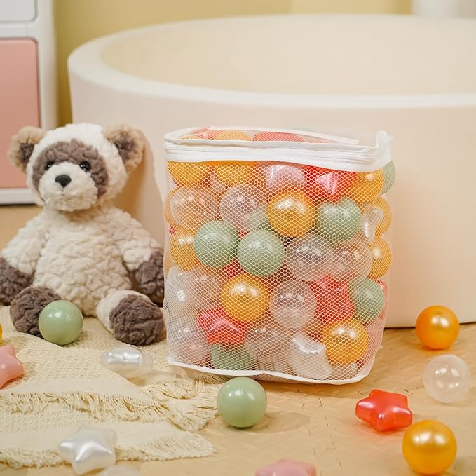 TRENDPLAY Star Ball Pit Balls 50 100 200 500 for Toddlers - Ball Pit Ball Shapes for Boys Girls Fun, Birthday Party, Christmas Decoration