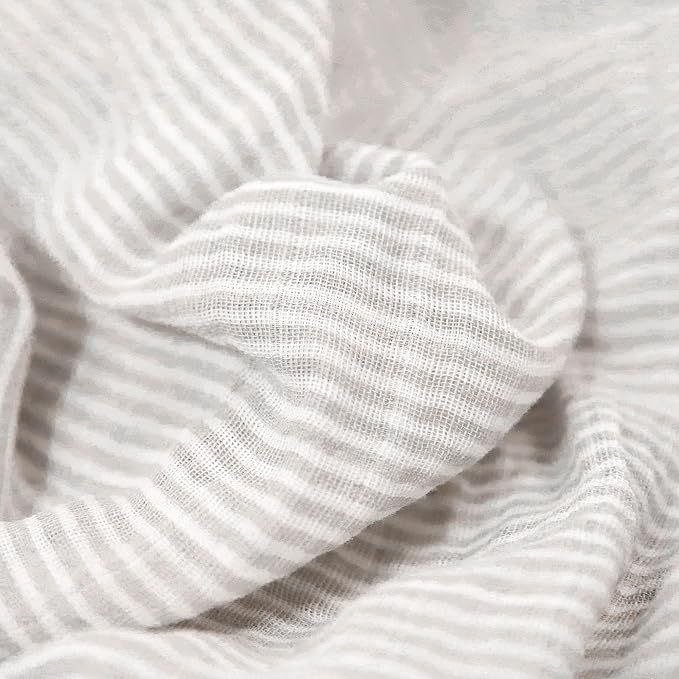 Little Unicorn Muslin Swaddle Blanket for Newborns & Infants | Soft & Breathable Fabric | Baby Blanket for Swaddling, Nursing, Shower Gifts (Sand Stripe)