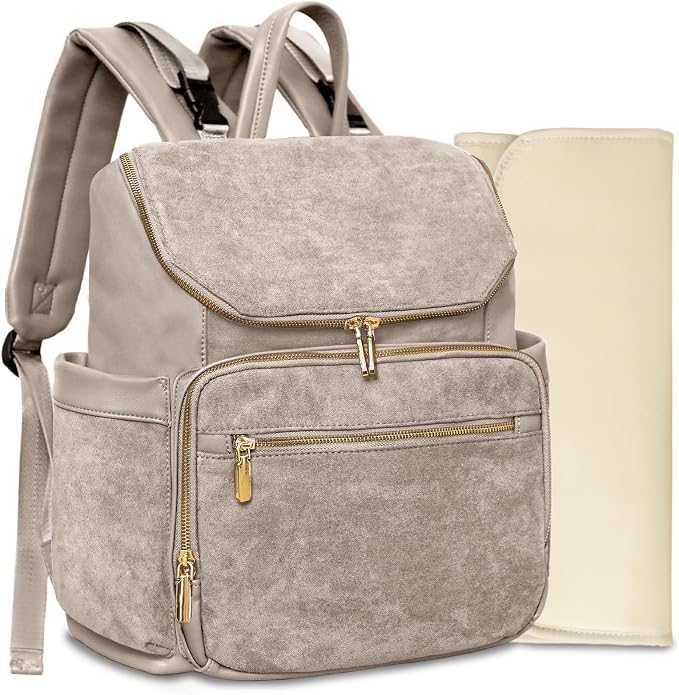 miss fong Diaper Bag Backpack - Large Diaper Bag Backpack Baby Backpack with 14 Pockets, Pañaleras Para Bebe with Waterproof Wet Pocket Luggage Sleeve for Mom Dad