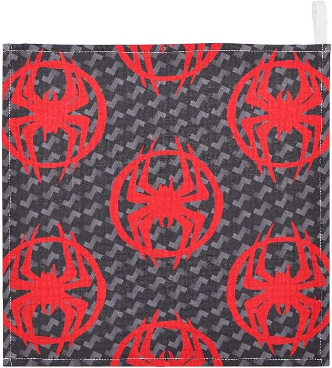 vvfelixl Red Spiders Silhouettes Baby Burp Cloths Baby Muslin Washcloths for Boys Girls Cotton Baby Face Towel for Newborn Infants Soft and Absorbent 11.8 X 11.8 in, 5 Pack
