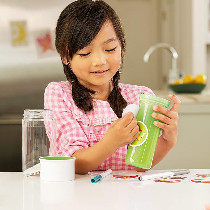 Munchkin® Miracle® 360 Insulated Sippy Cup, Includes Stickers to Customize Cup, 9 Ounce, Green