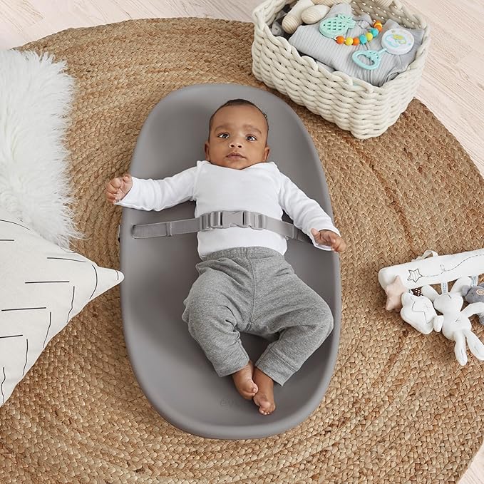 Evolur Eva Baby Changing Pad, Soft, Lightweight and Portable Changing Pad, Fits All Changing Table, Waterproof Firm Padding - Dark Gray