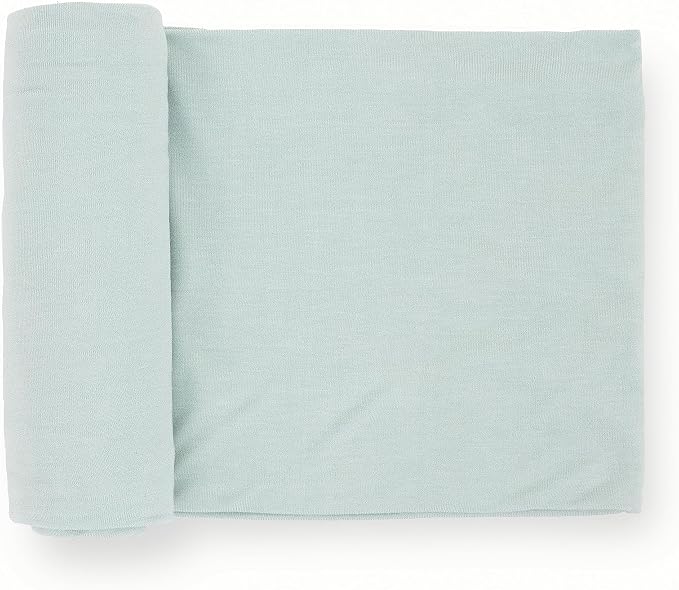 Little Unicorn Premium Stretch Knit Swaddle Blanket | Super Soft with Optimal Stretch & Breathability for swaddling (Frost Green)