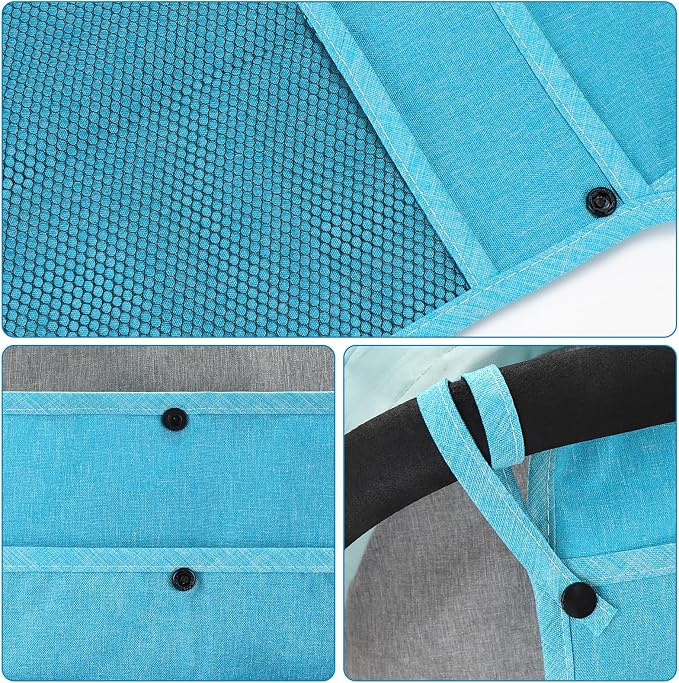 Accmor Universal Stroller Organizer, Mesh Bag Fits for Uppababy, Nuna, Britax, Doona Strollers, Non-Slip Adjustable Stroller Mesh Cargo Net Storage Caddy Accessories