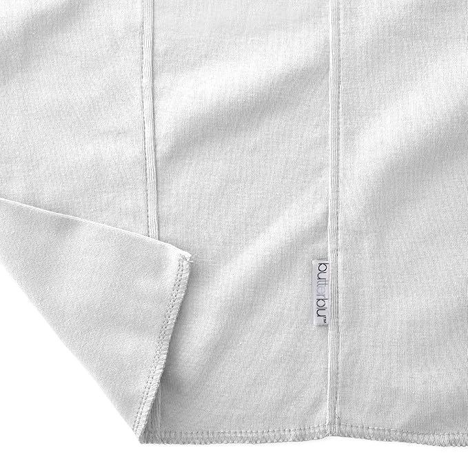 Butterblu Bailey 10-Pack Burp Cloths 100% Organic Cotton Knit for Newborn & Baby Boys & Girls, Stone Natural Rainbow, One Size