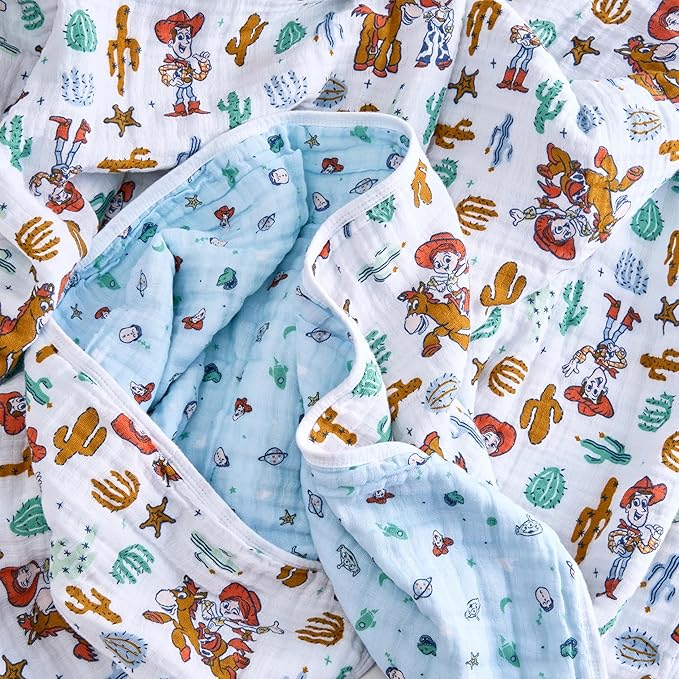 aden + anais??Essentials Cotton Muslin Blanket Toy Story, Woody and Friends