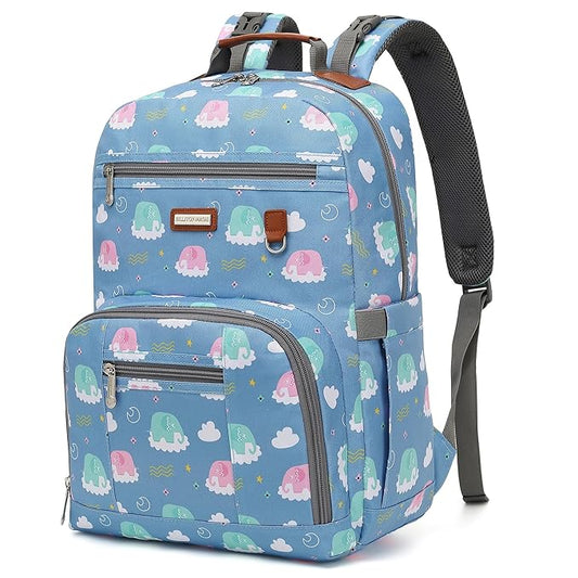 Diaper Bag Backpack, Large Baby Nappy Bags with Portable Changing Pad for Boys and GirlsMultifunction Travel Baby Bag for Moms Dads, Shower Gifts Waterproof and Stylish