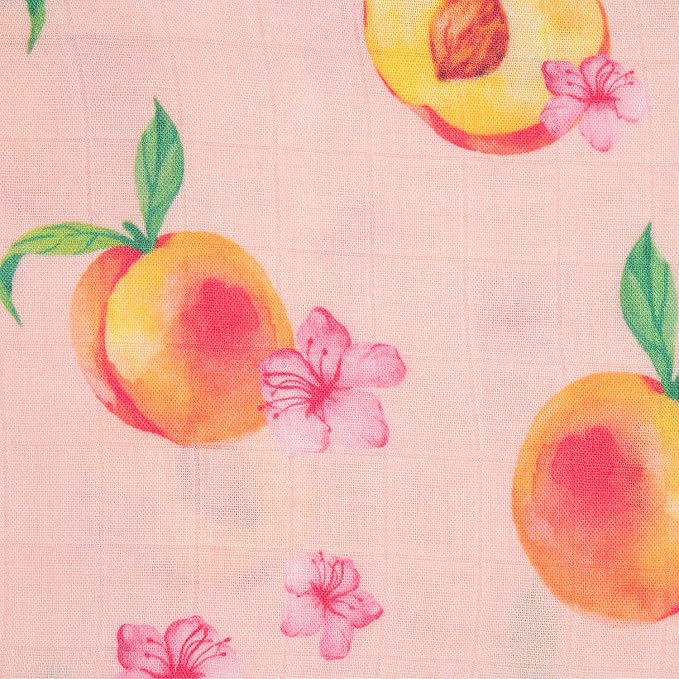 immispace - Ultra Soft Swaddle Blanket | Muslin Blankets for Girls & Boys | Newborns & Infants Gifts | 30% Organic Cotton + 70% Rayon | Large 47" x 47" | Machine Washable (Peach)