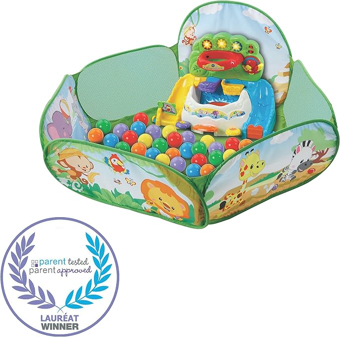 VTech Pop-a-Balls Drop and Pop Ball Pit, Green