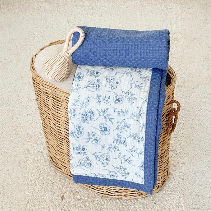 Mouliss Personalized Baby Blanket with Name ??Handmade 100% Organic Cotton Newborn Gift | Custom Knit Blanket for Boys, Girls, Kids & Baby Showers