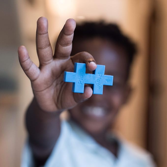 PLUS PLUS Learn to Build Big, Basic - 60 Interlocking Building Blocks for Toddlers and Preschool, Gifts for Boys & Girls