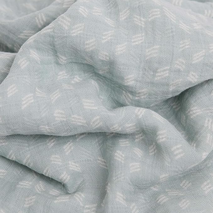Little Unicorn Premium Cotton Swaddle Baby Blanket | Breathable Fabric | for swaddling, Play, Nursing & More (Misty Field)