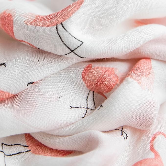 Little Unicorn Cotton Muslin Swaddle Blanket Set | Set of 2 | 100% Cotton | Super Soft | Newborns and Infants | Large 47 x 47 | Machine Washable (Pink Ladies)