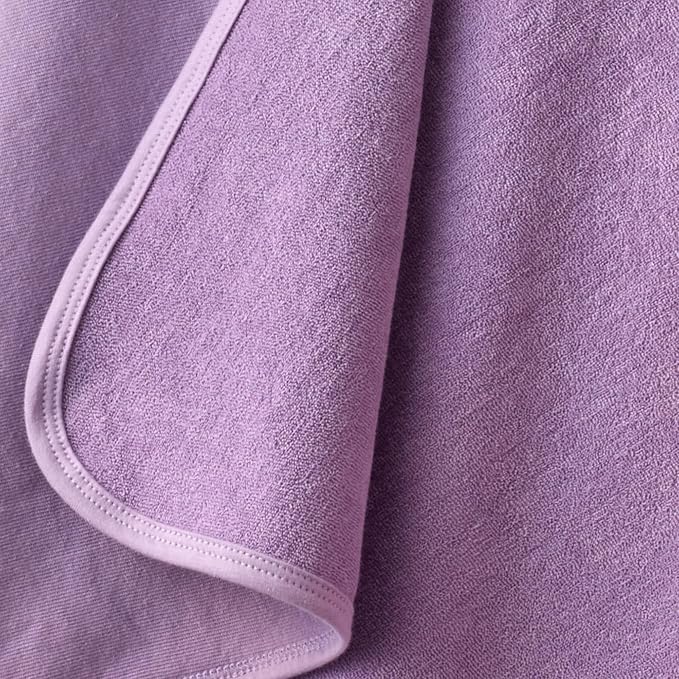 Butterblu Harper - 100% Organic Cotton Hooded Towels in Soft and Absorbent Baby Terry, 3-Pack, Pink, One Size