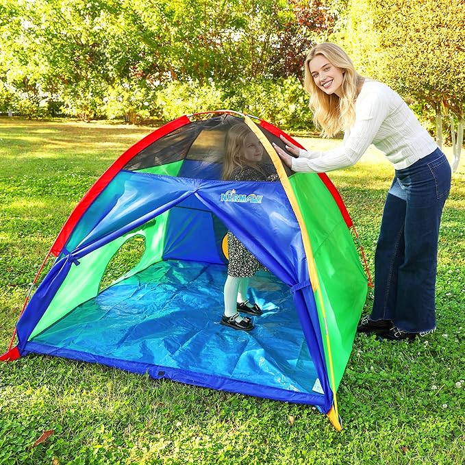 NARMAY® Play Tent Easy Fun Dome Tent for Kids Indoor/Outdoor Fun - 60 x 60 x 44 inch