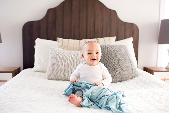 Copper Pearl Swaddle Blankets for Newborns | Soft Stretchy Receiving Blankets for Boys and Girls | Large 46 x 46 Inch Baby Blankets | Lightweight and Breathable Swaddles | Sonny