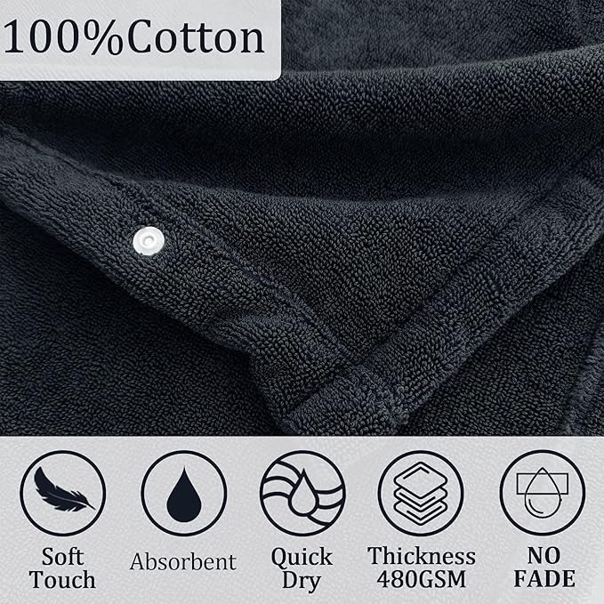 VOOVA & MOVAS Toddler Hooded Poncho Towel with Bear Ear, 0-24Months | 100% Cotton, Ultra-Soft & Absorbent | Gentle for Sensitive Skin, Bath, Pool & Beach Towel | Newborn, Navy