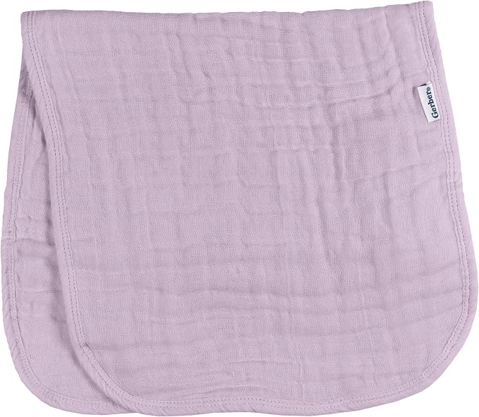 Gerber Baby Unisex Muslin Burp Cloths 6-Pack, Multi Rainbow, Large Size 20" x 10"