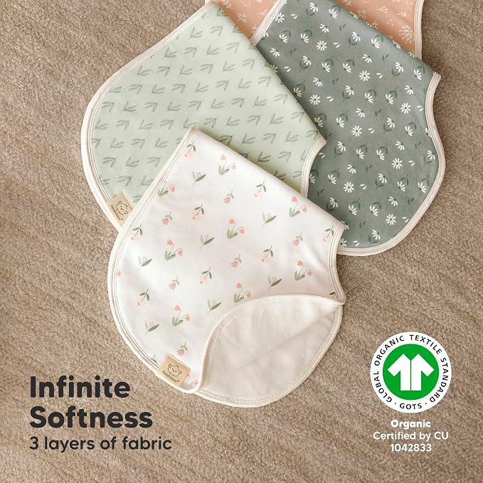 KeaBabies 4-Pack Baby Burp Cloths Baby Girl, Boy and 5-Pack Burp Cloths for Baby Boys and Girls - Cotton Burp Cloth Extra Large, Absorbent - Ultra Absorbent Burping Cloth, Burp Clothes
