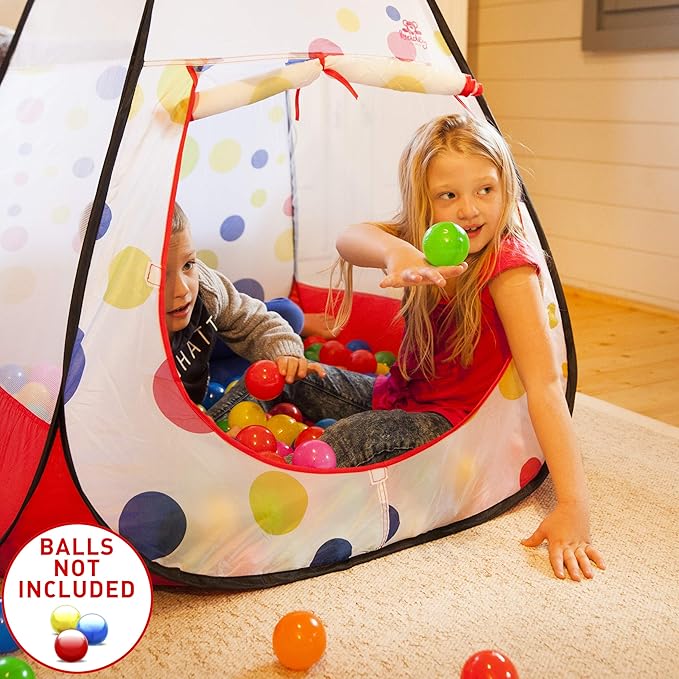 Kids Ball Pit Pop up Play Playhouse Tent, for Boys Girls Babies and ToKids Ball Pit, Playhouse Tent for Boys Girls Babies and Toddlers, Indoor Outdoor Toy Balls Not Includedddlers