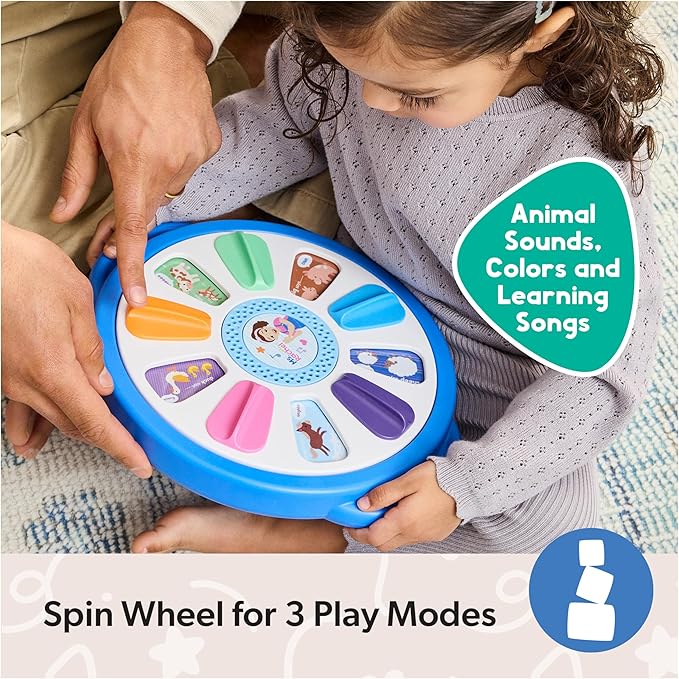 Ms. Rachel Official Spin Along Learning Wheel with 3 Learning Play Modes, Educational Toys & Toddler Toys for Girls & Boys Ages 1-3+