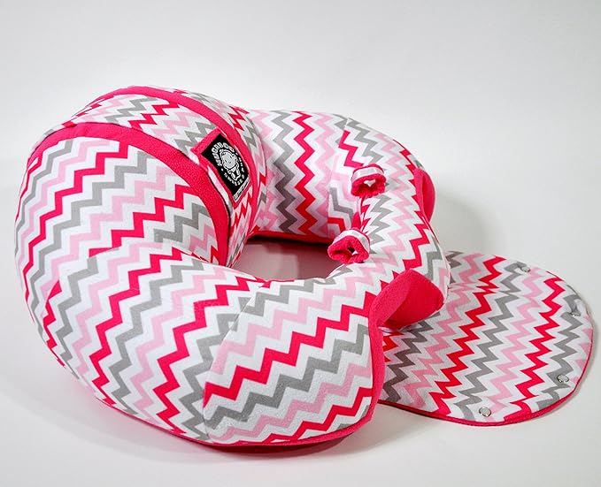 The Original Hugaboo Infant Sitting Chair - Pink Chevron