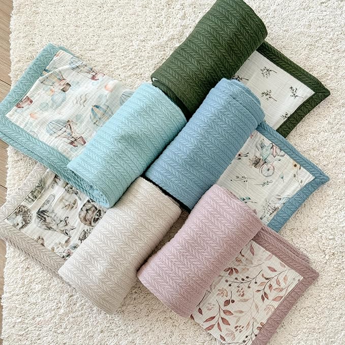 Mouliss Personalized Baby Blanket with Name ??Handmade 100% Organic Cotton Newborn Gift | Custom Knit Blanket for Boys, Girls, Kids & Baby Showers