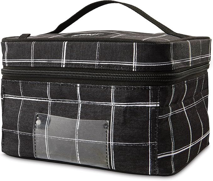 PackIt(R) Freezable Bottle Cooler for Breastmilk and Formula, Black Grid, Built with EcoFreeze(R) Technology, Collapsible, Reusable, Zip Closure and Top Handle, Fits up to Four, 5 oz Bottles