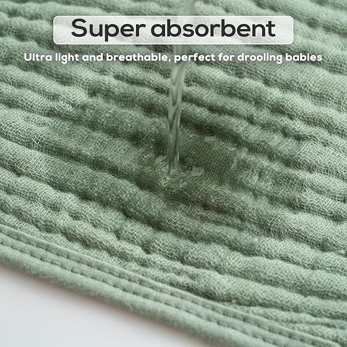 Muslin Hooded Baby Towels for Newborns, 32"x32", 100% Cotton ??6 Layers Super Soft Absorbent Breathable, Baby Bath Towel, Toddler Bath Towel ??Pack of 2