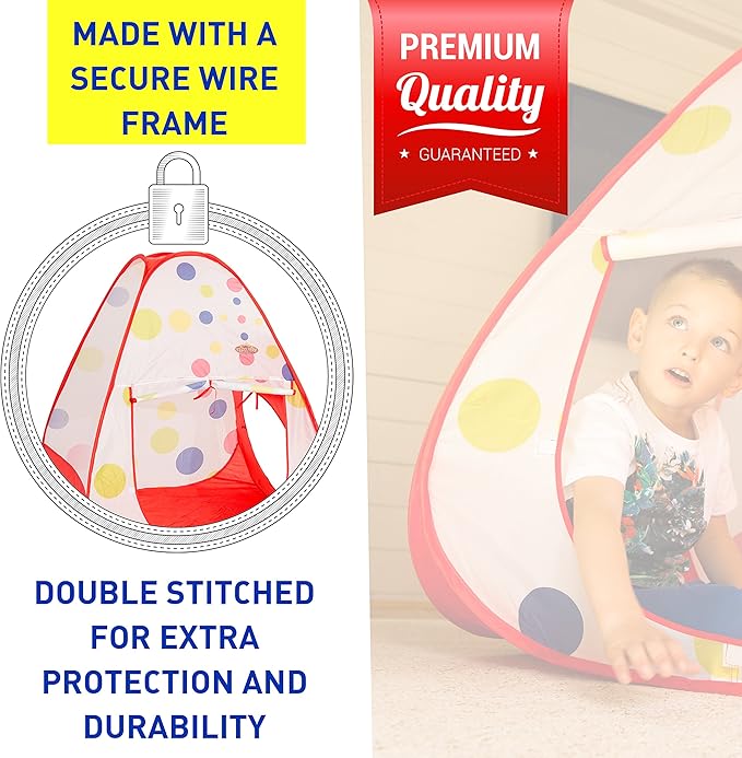 Kids Ball Pit Pop up Play Playhouse Tent, for Boys Girls Babies and ToKids Ball Pit, Playhouse Tent for Boys Girls Babies and Toddlers, Indoor Outdoor Toy Balls Not Includedddlers