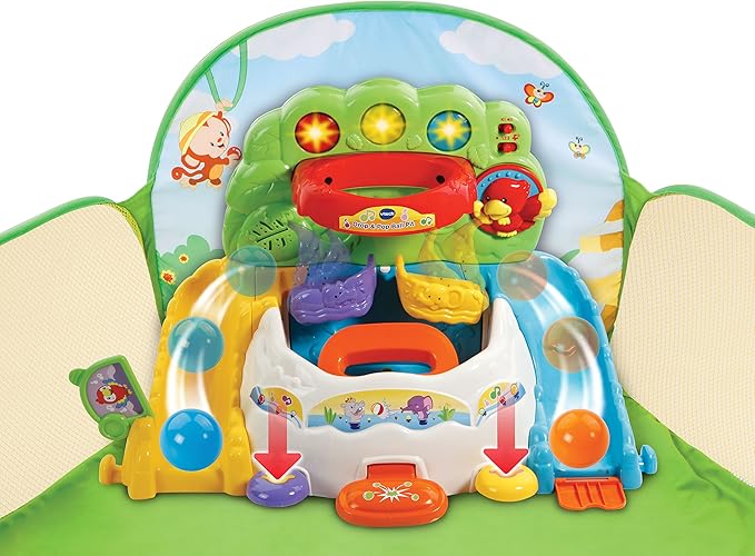 VTech Pop-a-Balls Drop and Pop Ball Pit, Green