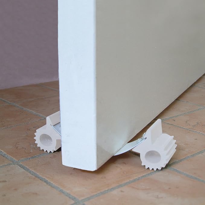 Dreambaby Under Door Gripper Stopper - Anti Door Slam & Finger Pinch - Suitable for Most Floor Types Including Cork, Wooden Floorboards, Lino and Tiles- 1 Pack - Model L144