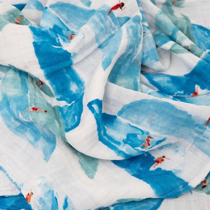 Little Unicorn Muslin Swaddle Blanket for Newborns & Infants | Soft & Breathable Fabric | Set of 3 Baby Blankets for Swaddling, Nursing, Shower Gifts (Summer Vibe)
