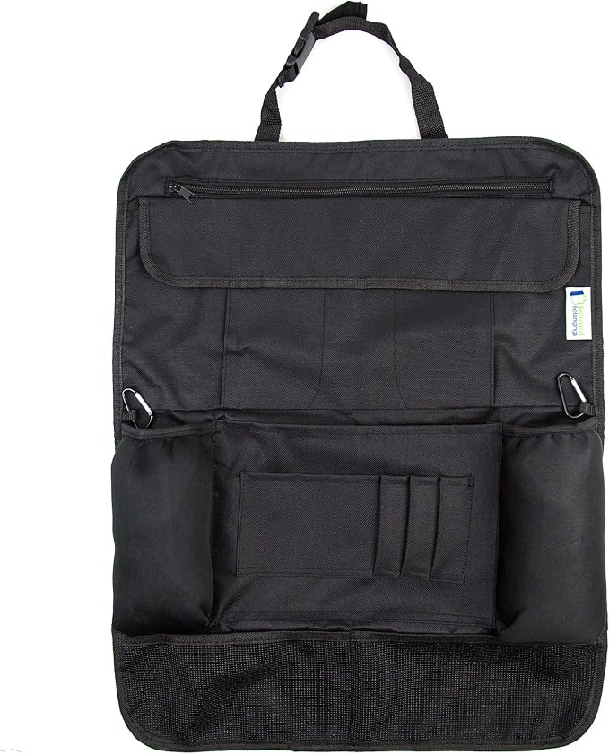 Backseat Car Organizer | Car Organizer Back Seat Protector With 12 Compartments Plus ipad Holder | Used As Car Back seat Organizer, Car Seat Organizer, Car Organizer For Kids