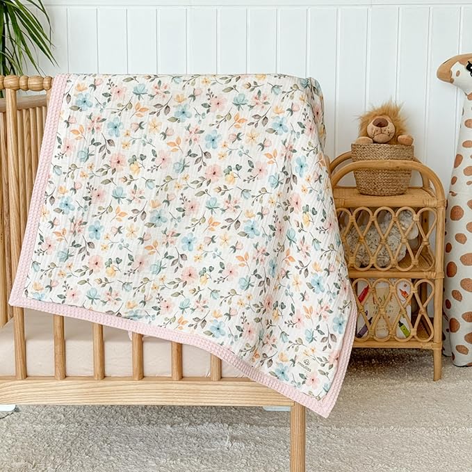 Mouliss Personalized Baby Blanket with Name ??Handmade 100% Organic Cotton Newborn Gift | Custom Knit Blanket for Boys, Girls, Kids & Baby Showers