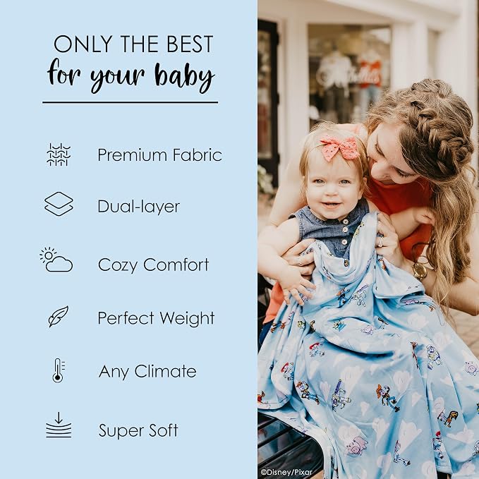 Milk Snob Disney Pixar Baby Boy/Girl Swaddle Blanket, Soft Receiving, Security and Play, Toddler Infant Newborn Bedding, Baby Shower, Baby Registry Gender Neutral Gift (Toy Story) 34 * 34 inches