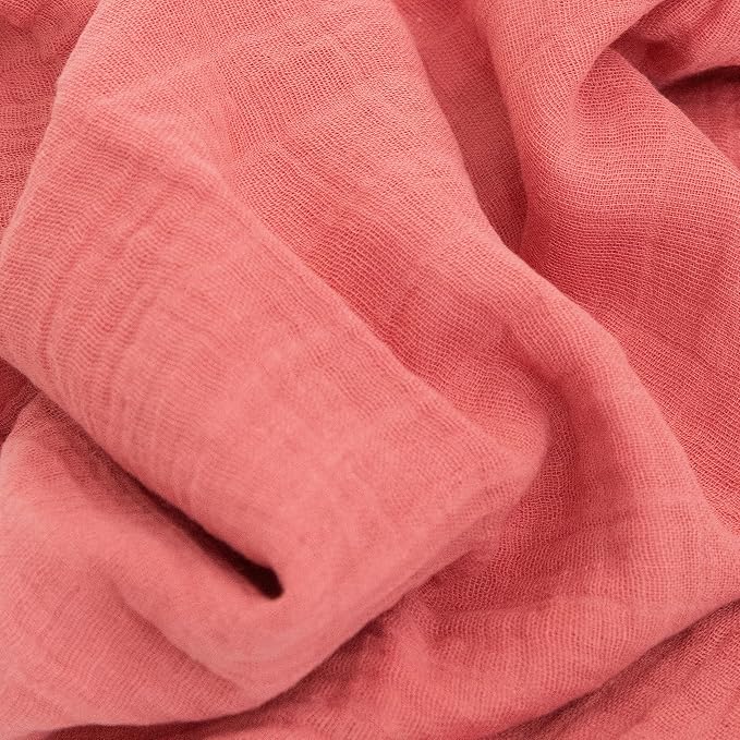 Little Unicorn Muslin Swaddle Blanket for Newborns & Infants | Soft & Breathable Fabric | Set of 3 Baby Blankets for Swaddling, Nursing, Shower Gifts (Light Pink)
