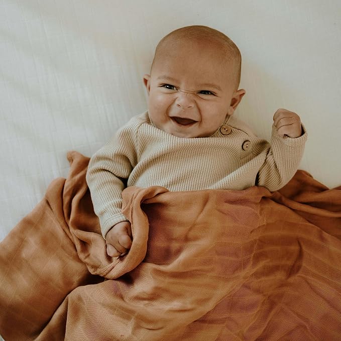 Little Unicorn Deluxe Muslin Swaddle Blanket | Rayon made from Bamboo | 47" x 47" | Unisex